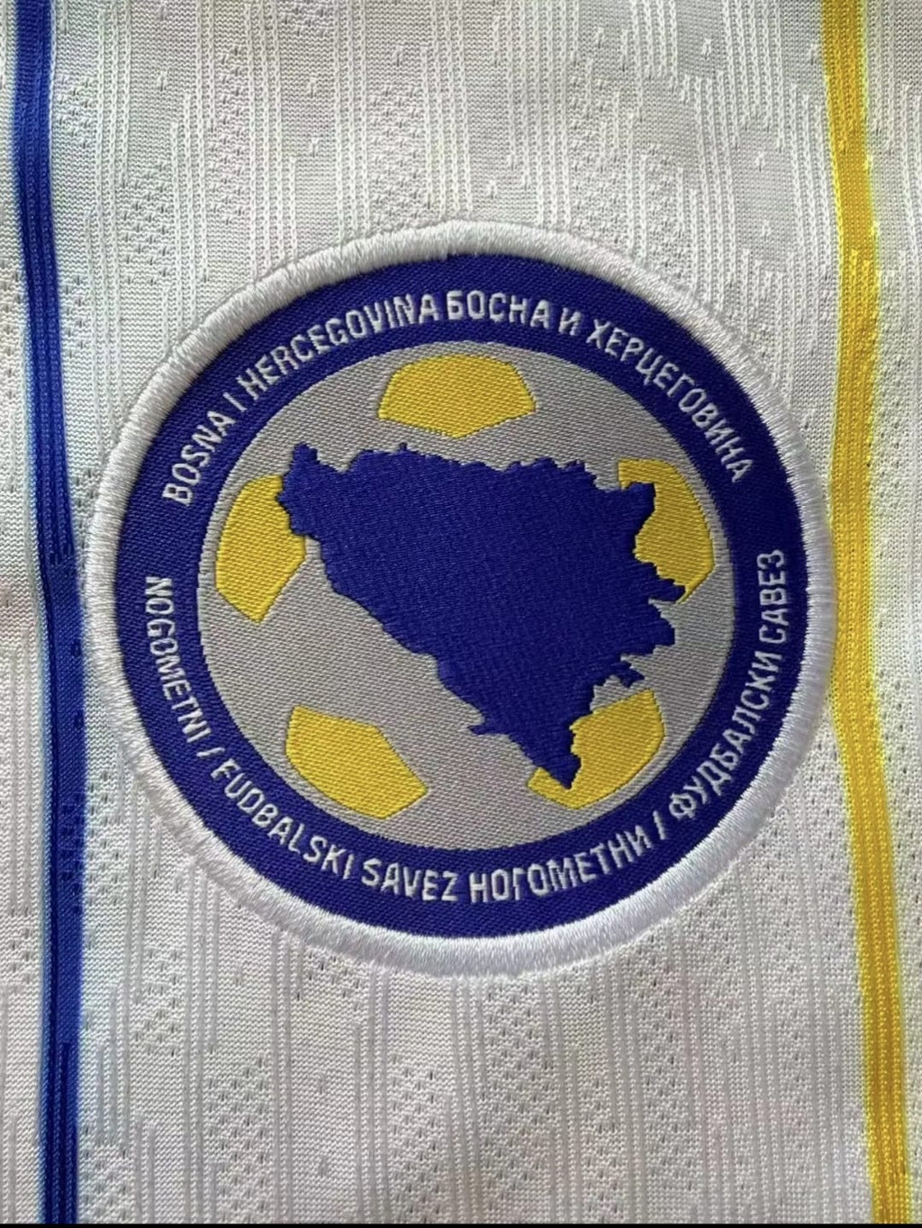 Bosnien Kurzarm Weiss ohne Beflockung